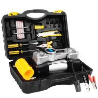 Car Emergency Tool Kit Double Cylinder Air Compressor Kit