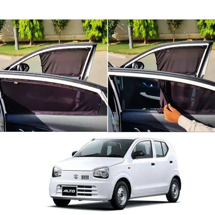 Suzuki Alto 2017–2025 Custom Fit Car Curtains | Premium Sunshade Set